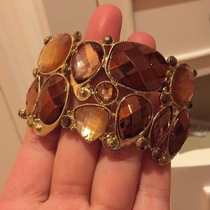 brown gem bracelet